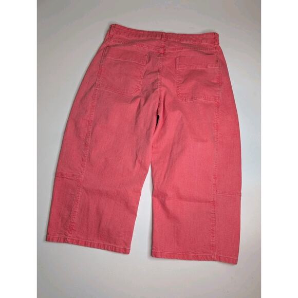 Anthropologie The Kenna Mid-Rise Heritage Petite Barrel Jeans by Pilcro Plus 34P - Picture 11 of 16